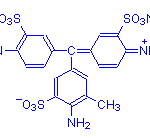 Chemical structure of acid fuchsin