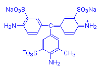 Chemical structure of acid fuchsin