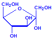 alpha-D-fructofuranose ring chemical structure