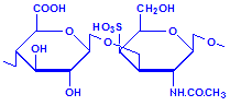 Chondroitin-4-sulphate chemical structure