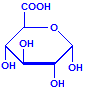 Glucuronic acid ring chemical structure