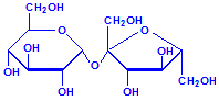 Sucrose chemical structure
