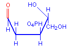 Deoxyribose aldehyde chemical structure
