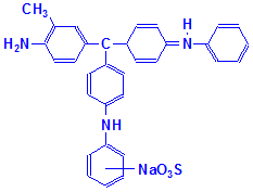 Chemical structure of Alkali blue 5B