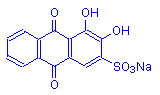 Chemical structure of Alizarin Red S